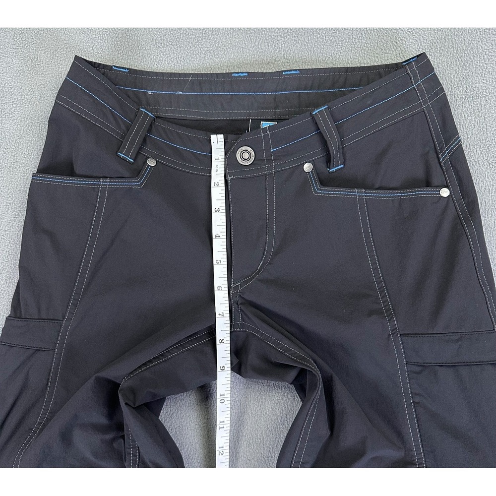 Kuhl Pants Womens 2 Black Kliffside Cargo Convertible Performance Hiking Nylon - Picture 7 of 9